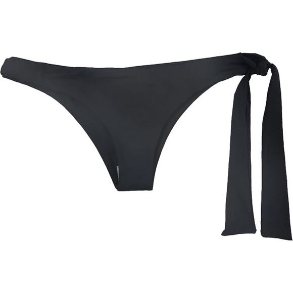 Side Tie Tavik Black Bikini Bottom - Picture 9 of 10